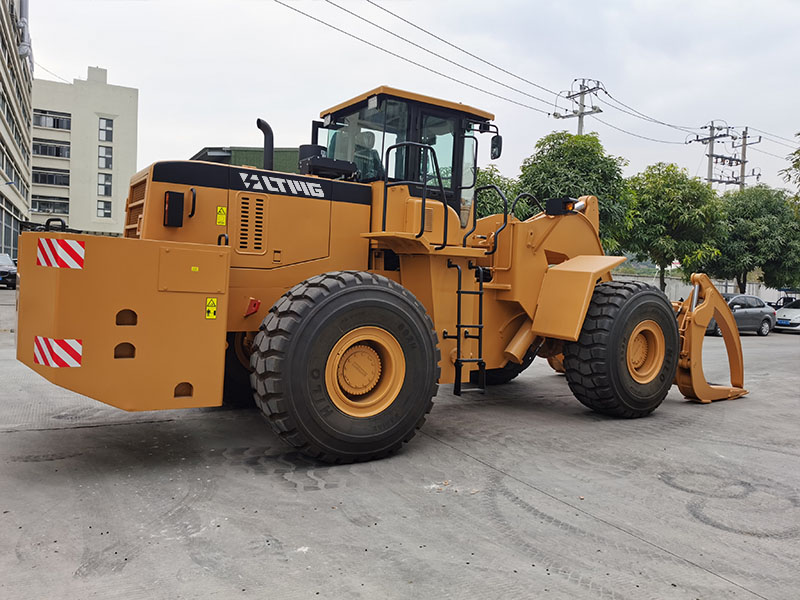 log wheel forklift