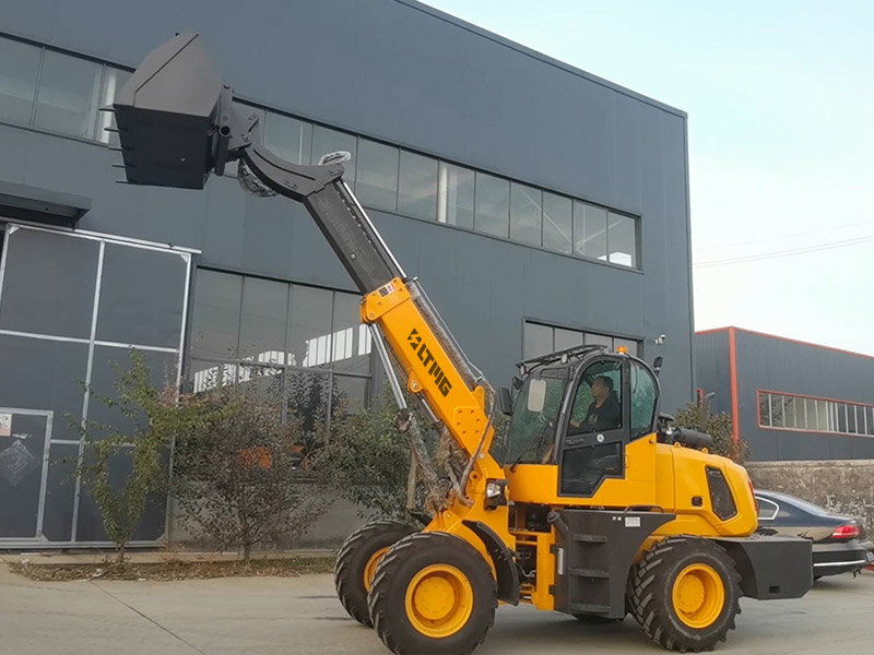 2 Ton Telescopic Arm Front End Bucket Loader