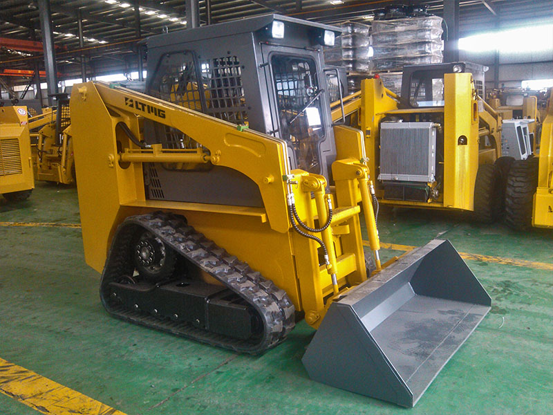 Yellow Skid steer loader