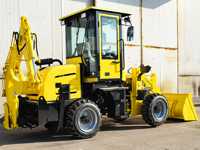 mini front end loader backhoe