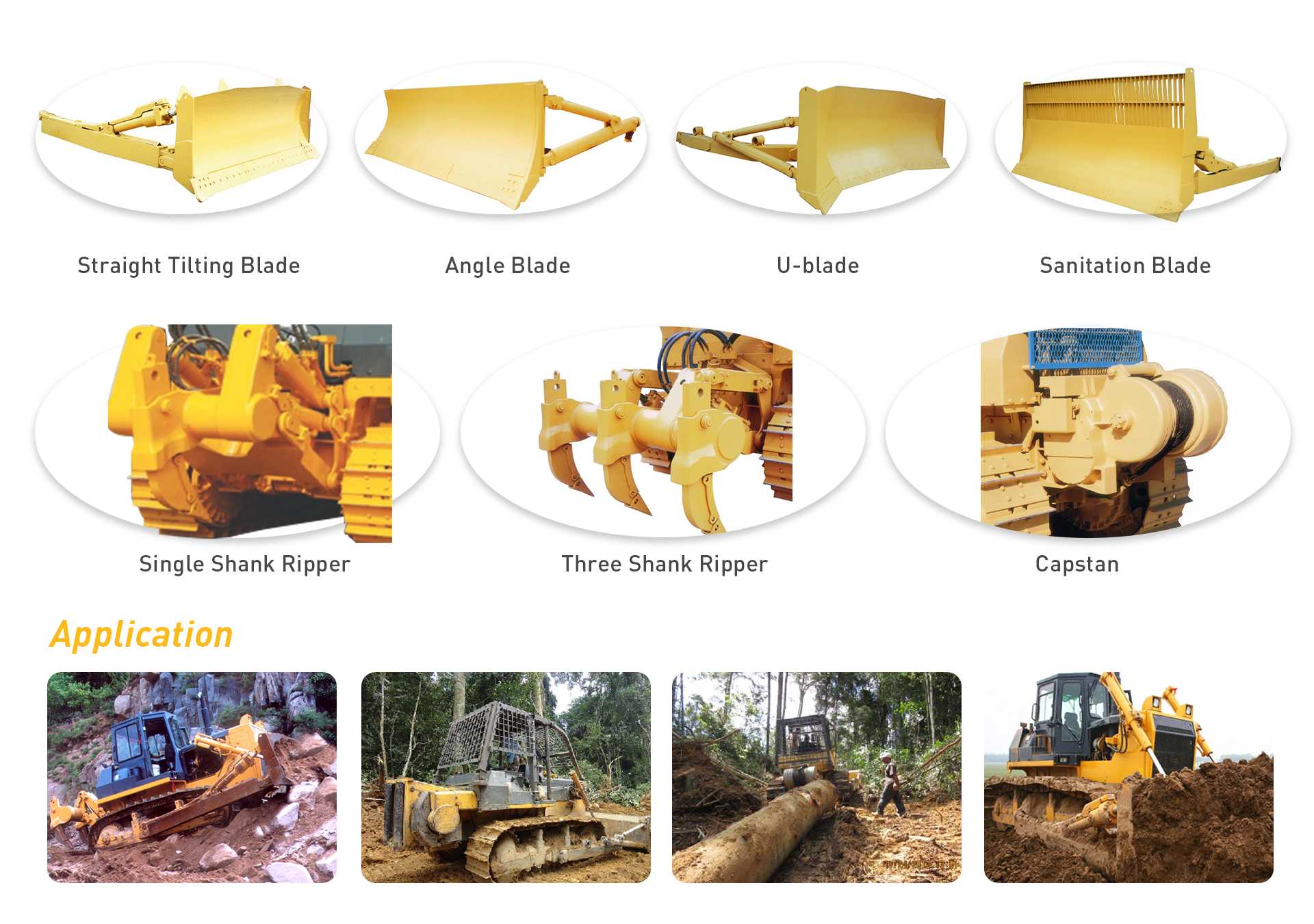 crawler bulldozer attachments