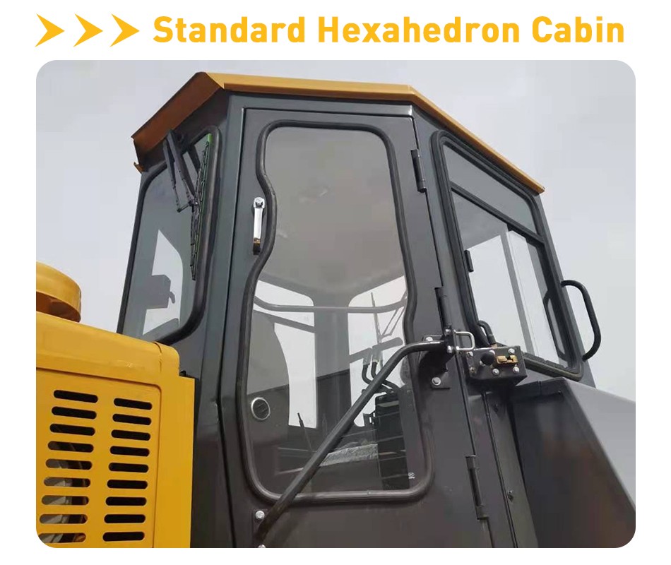 Bulldozer's hexahedron cabin