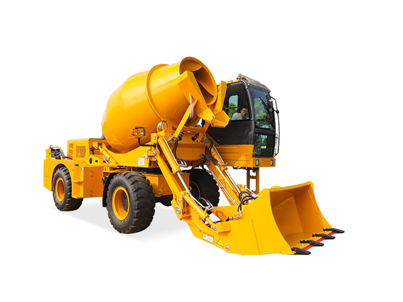 self loading concrete mixer price