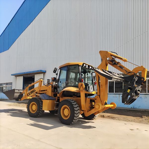 Backhoe loader factory