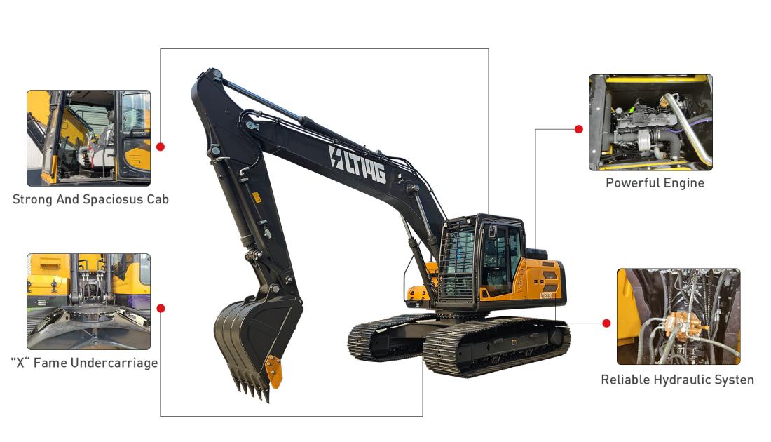 Large tonnage excavator 