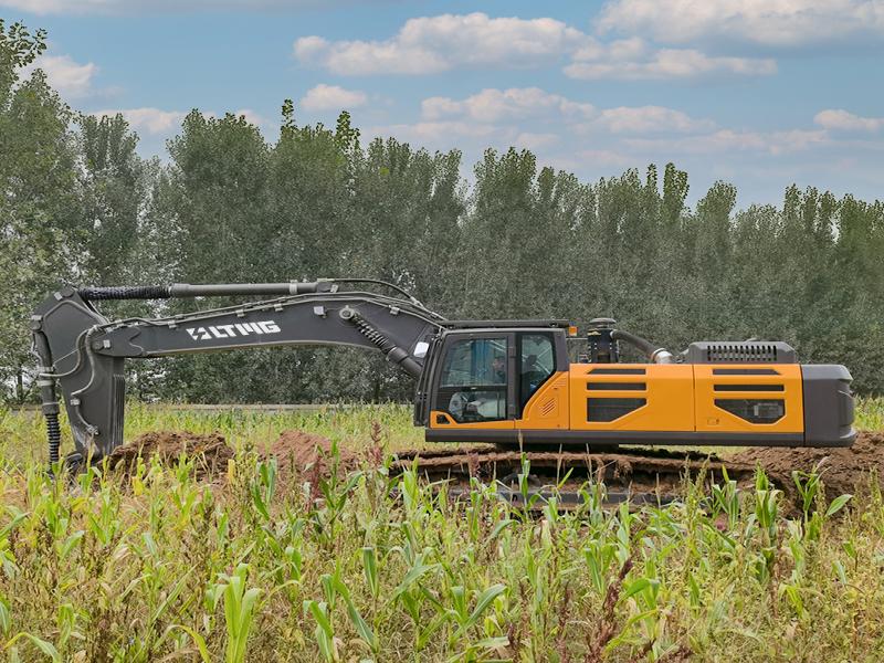 crawler mounted hydraulic excavator