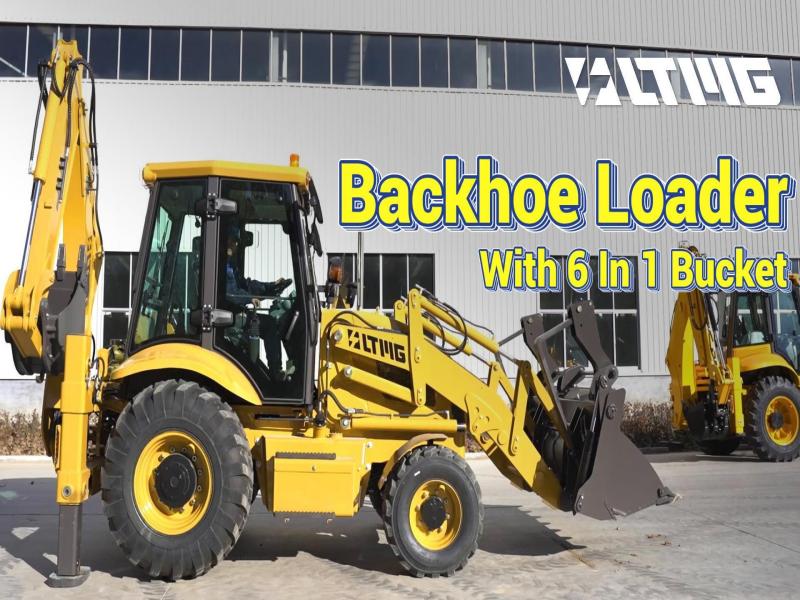LTMG 2.5 Ton Backhoe Excavator Loader 4x4 Wheel BLT388 Backhoe Loader with Factory Price