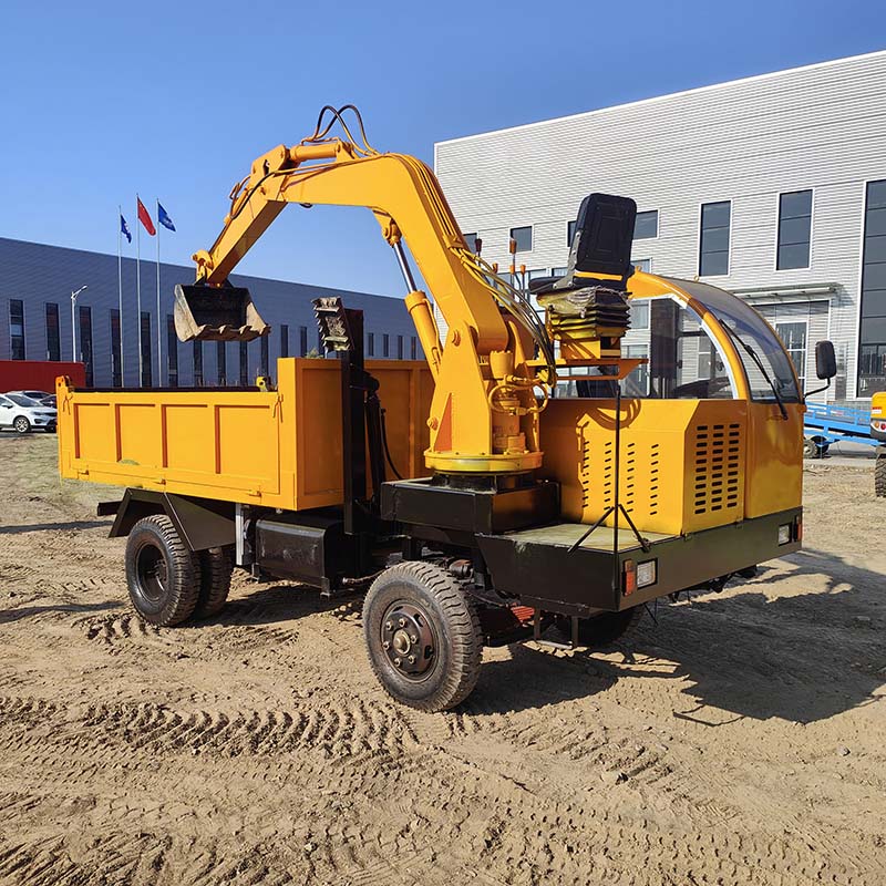 Truck Crane with Digger Bucket