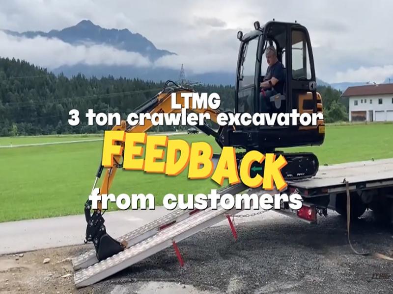 Austrian customer feedback on LTMG 3 ton mini excavator LTE30. Small size, big effect!