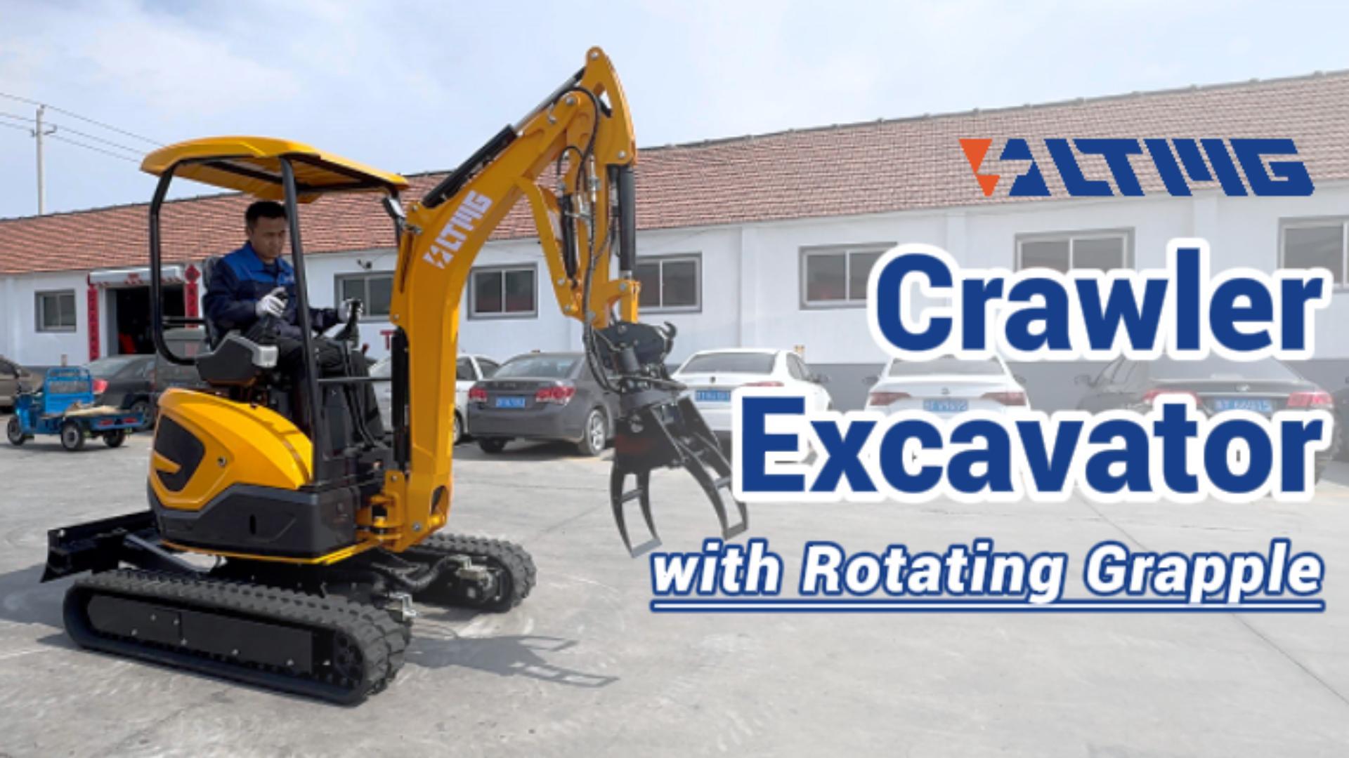 Compact Excavator with Rotating Grabber | LTE25 Excavator