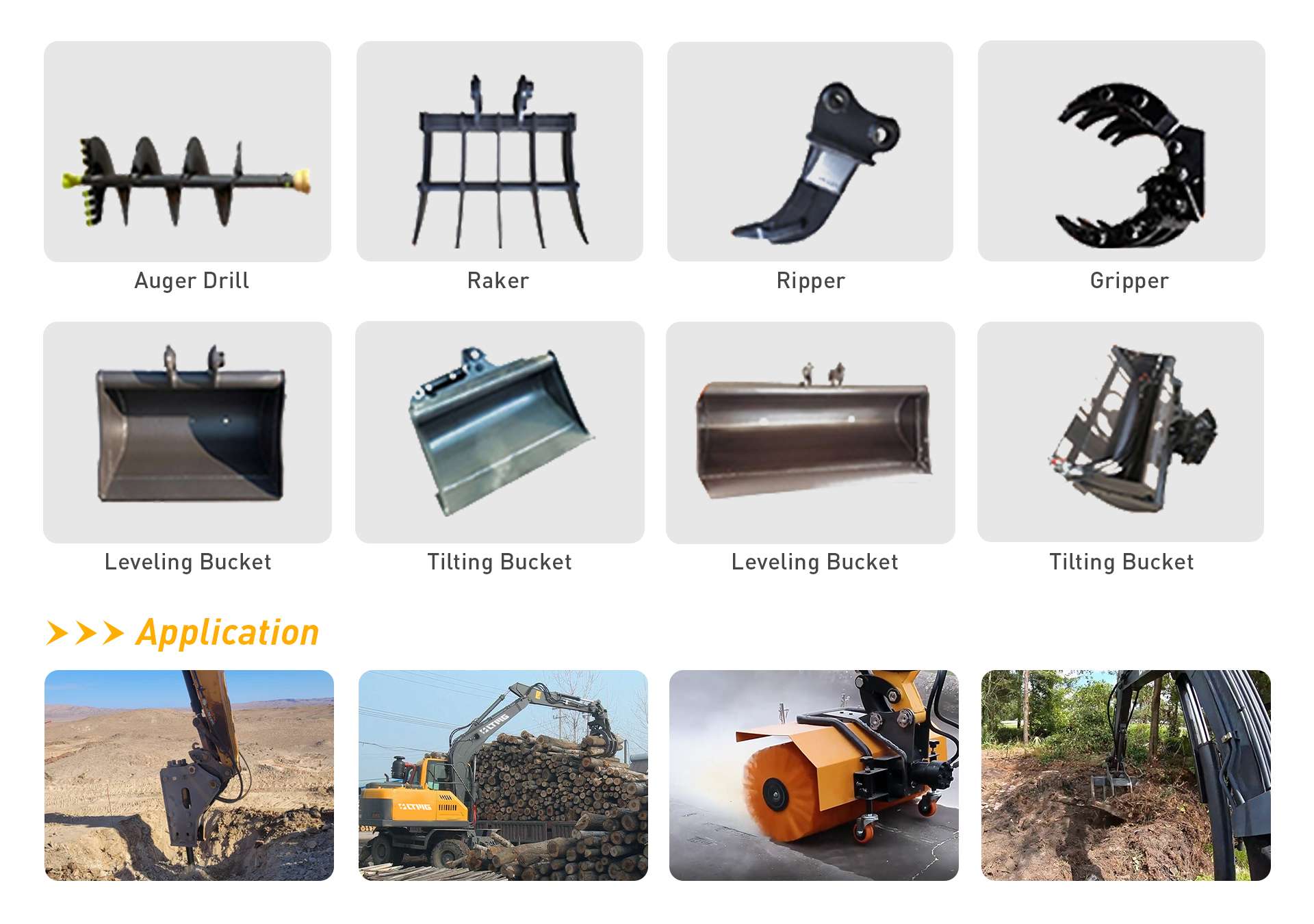 Attachment of excavator
