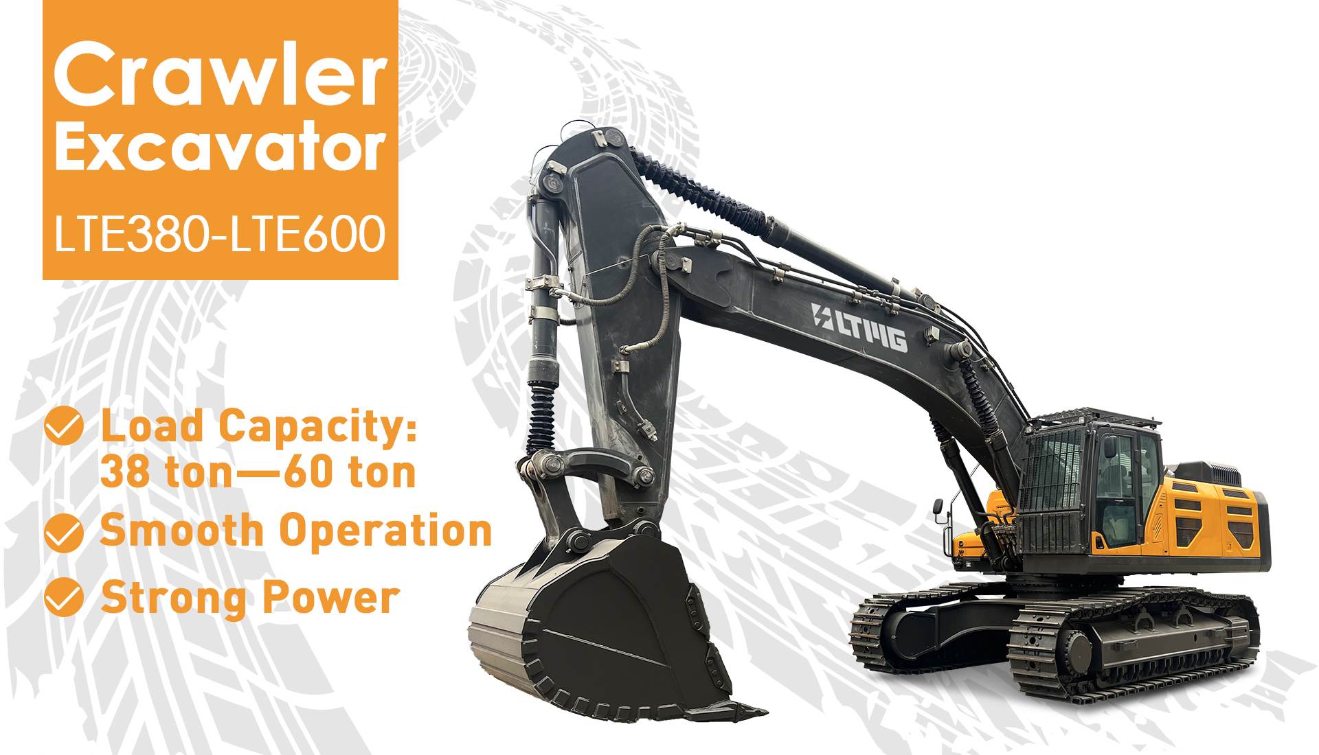 large crawler excavator
