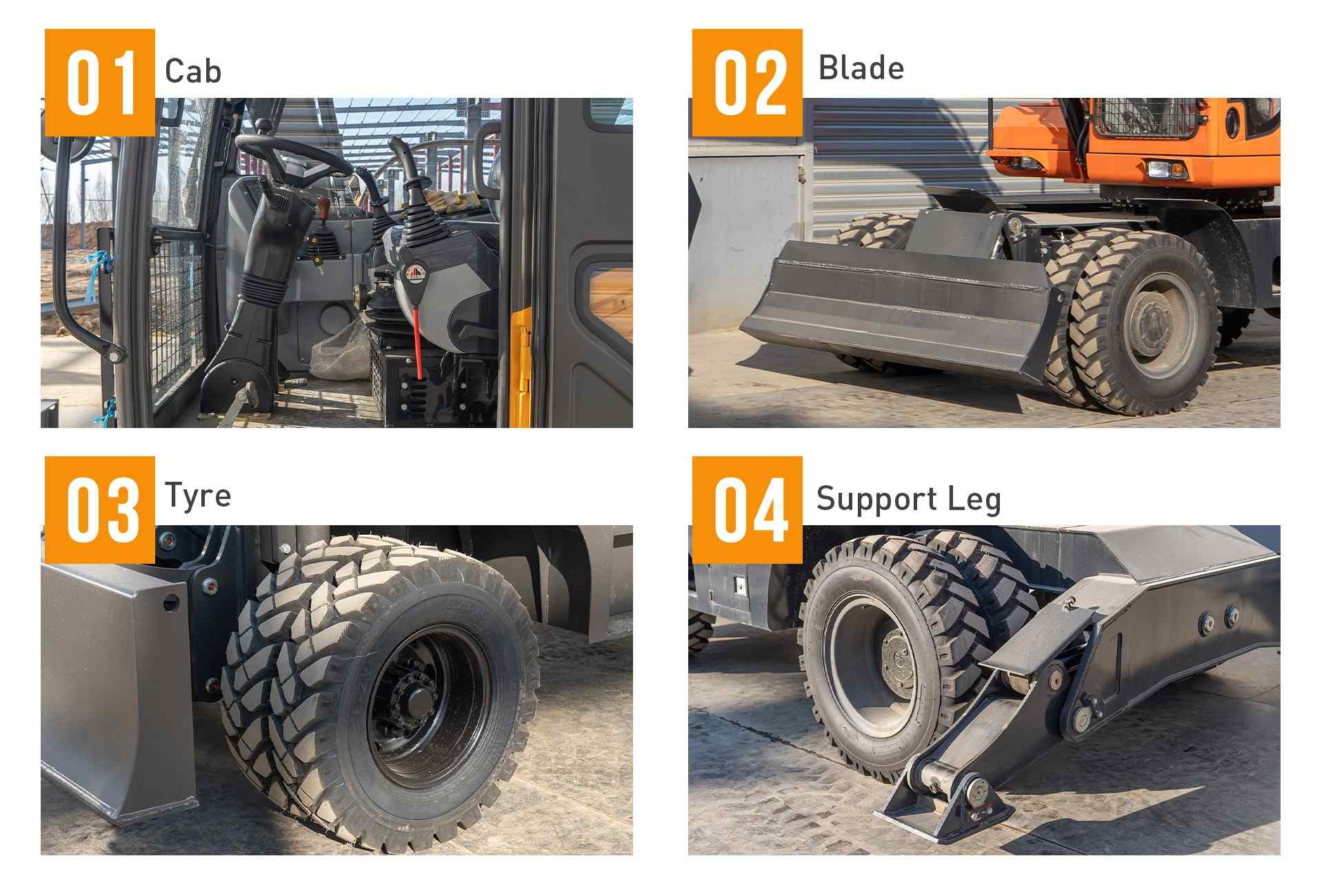 New Wheeled Excavator Digging Machinery for Sale New Wheeled Excavator Digging Machinery for Sale