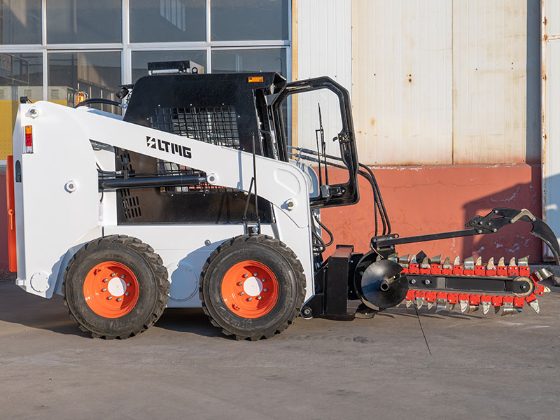 Trencher Attachment For Skid Steer Loader